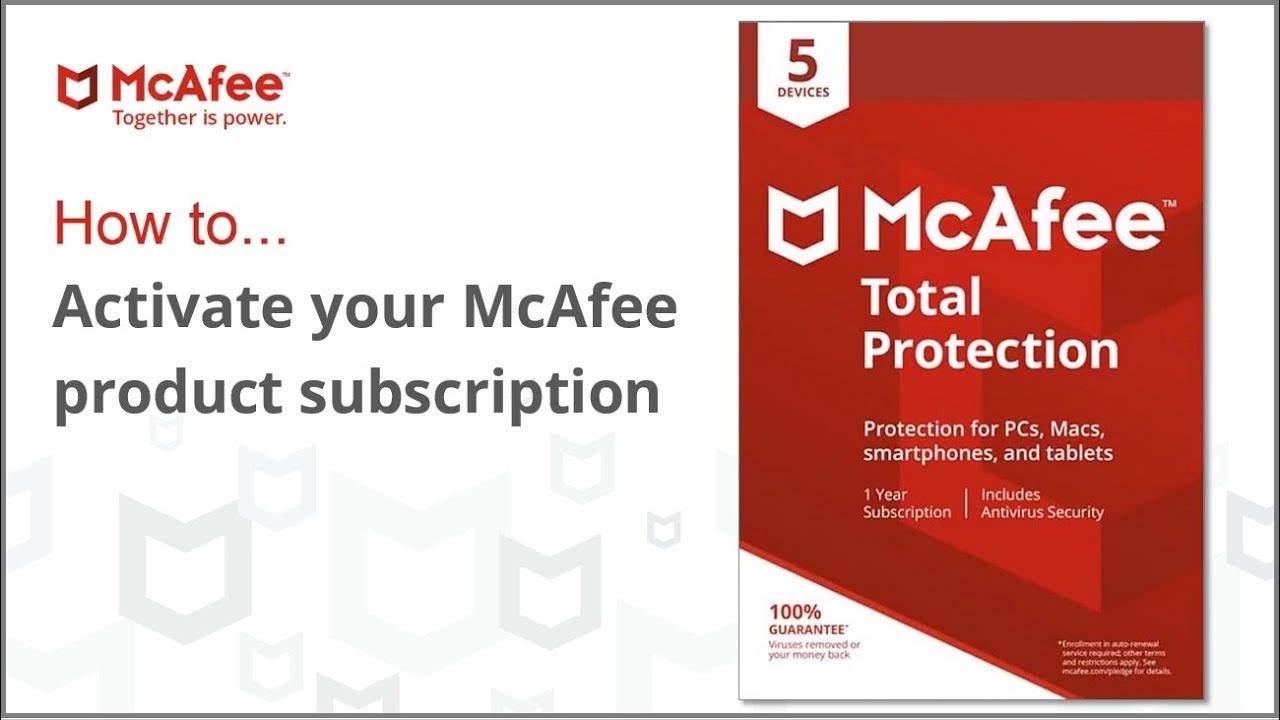 Activate Mcafee Antivirus