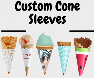 custom printed cone sleeves