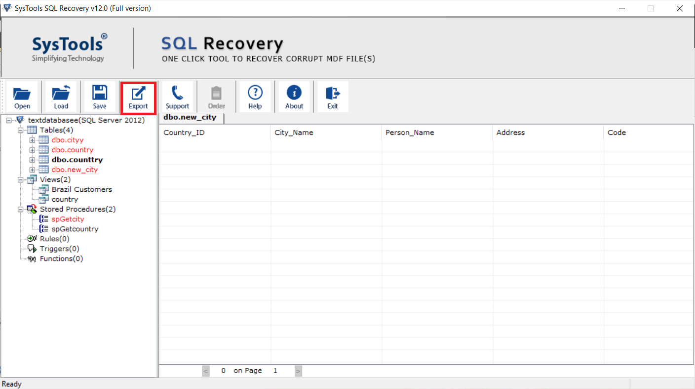 Recover Deleted MDF File