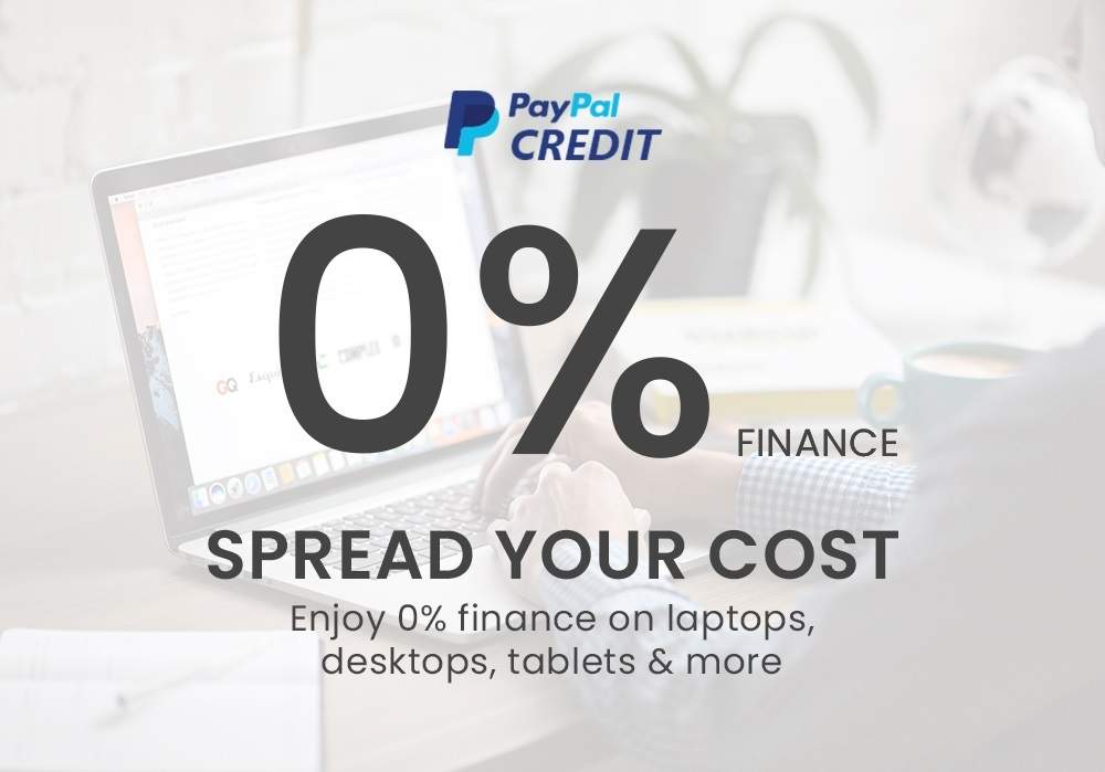 Buy Laptops and Desktops on 0% Finance Using PayPal Credit